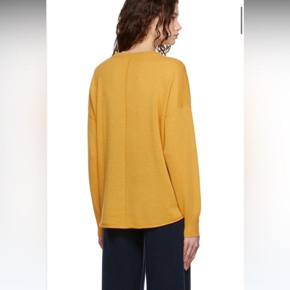 360cashmere Navy Blue Cecilia Crew Neck Cashmere Sweater Oversize Small Raglan - Picture 4 of 16